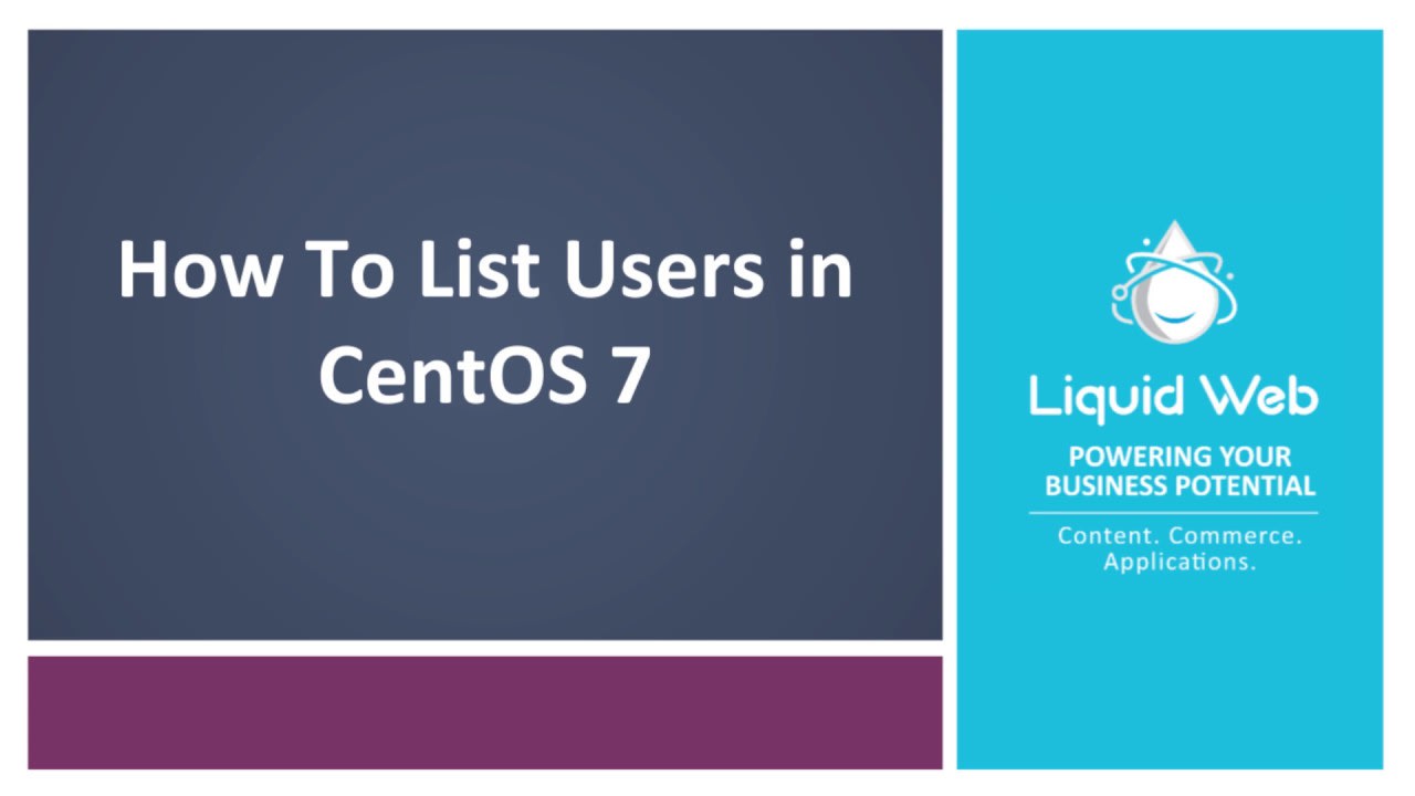 How To List Users in CentOS 7