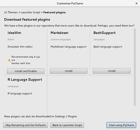 pycharm.customize