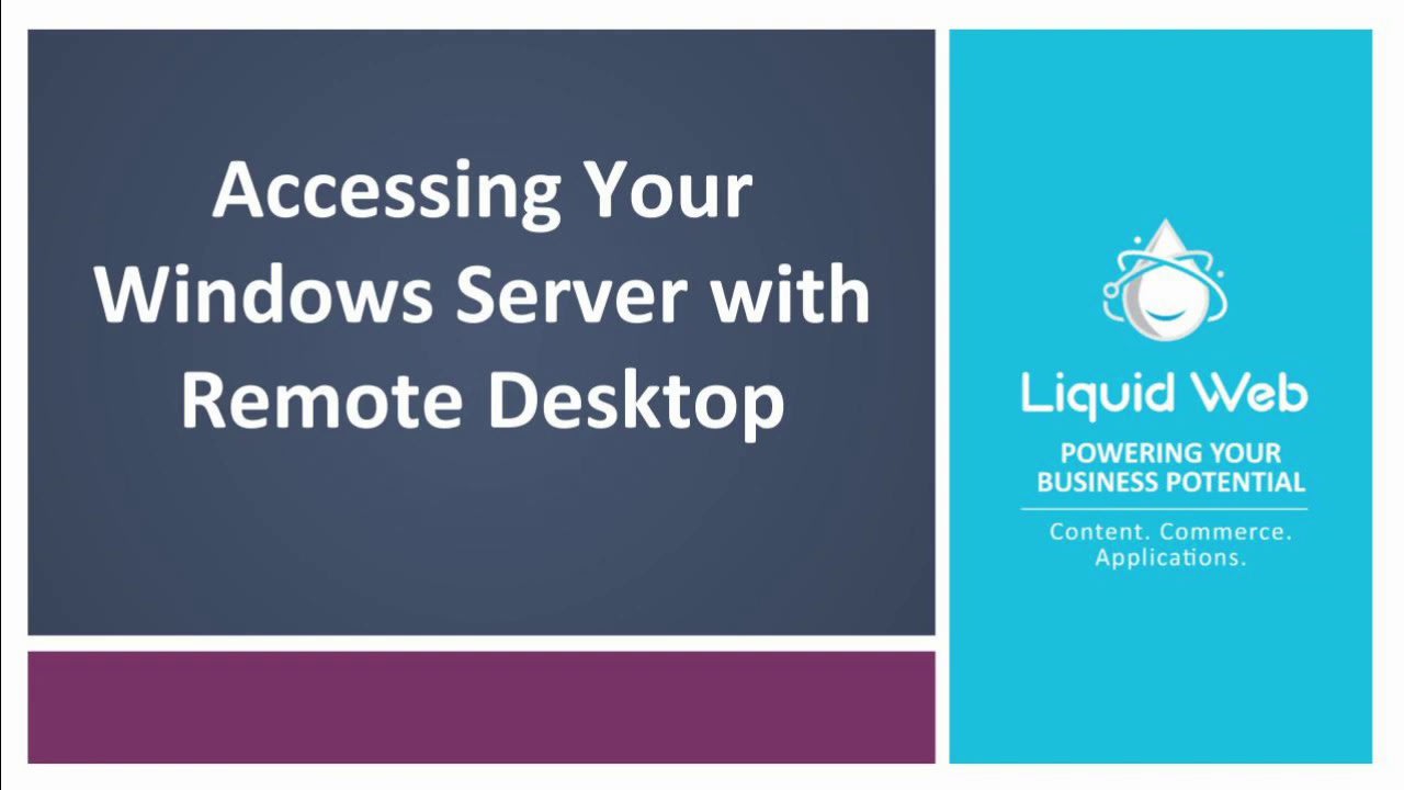 Accessing Your Windows Server with Remote Desktop