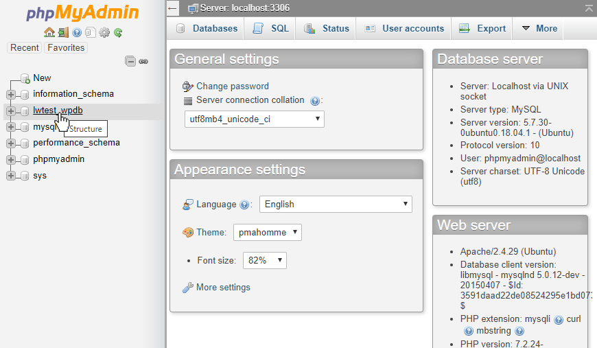 rename tabular database