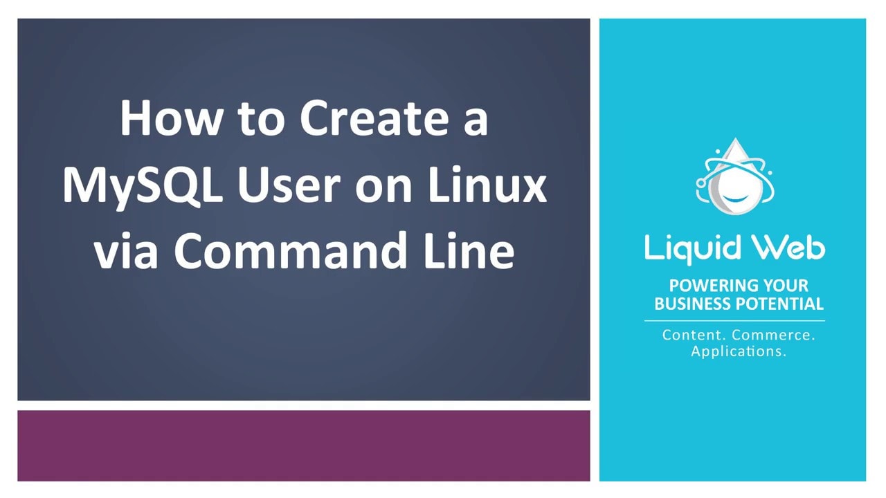 Create a MySQL User on Linux via Command Line