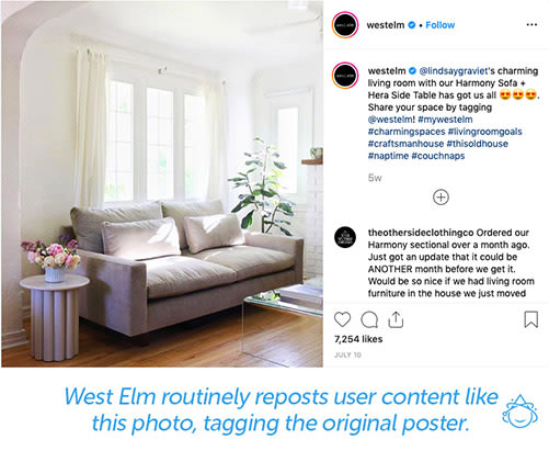 westelm user generated content