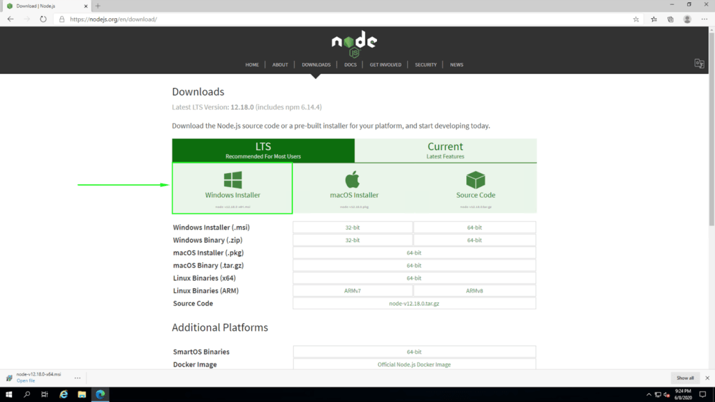 How To Install Nodejs On A Windows Server Liquid Web