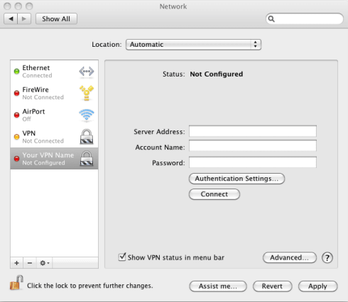 cisco vpn client mac os x