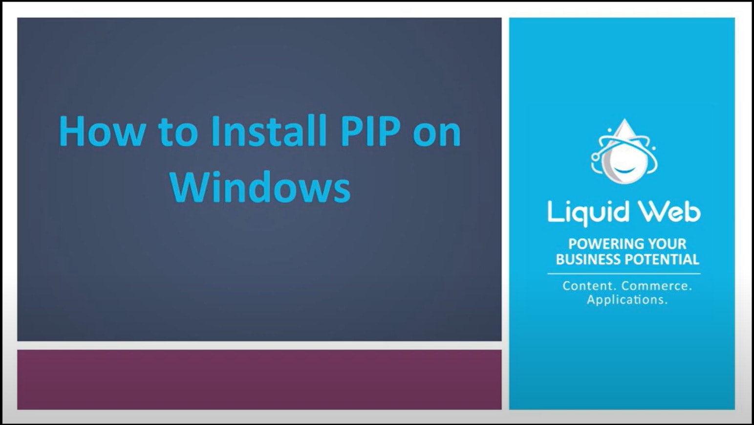 pip install on windows
