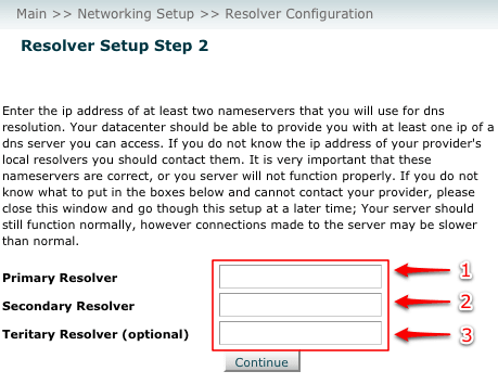 WHM Resolver Config - Step 2