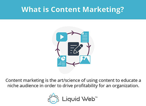 Content marketing is the art and science of creating content designed to educate a niche audience in order to drive profitability for a company or organization.
