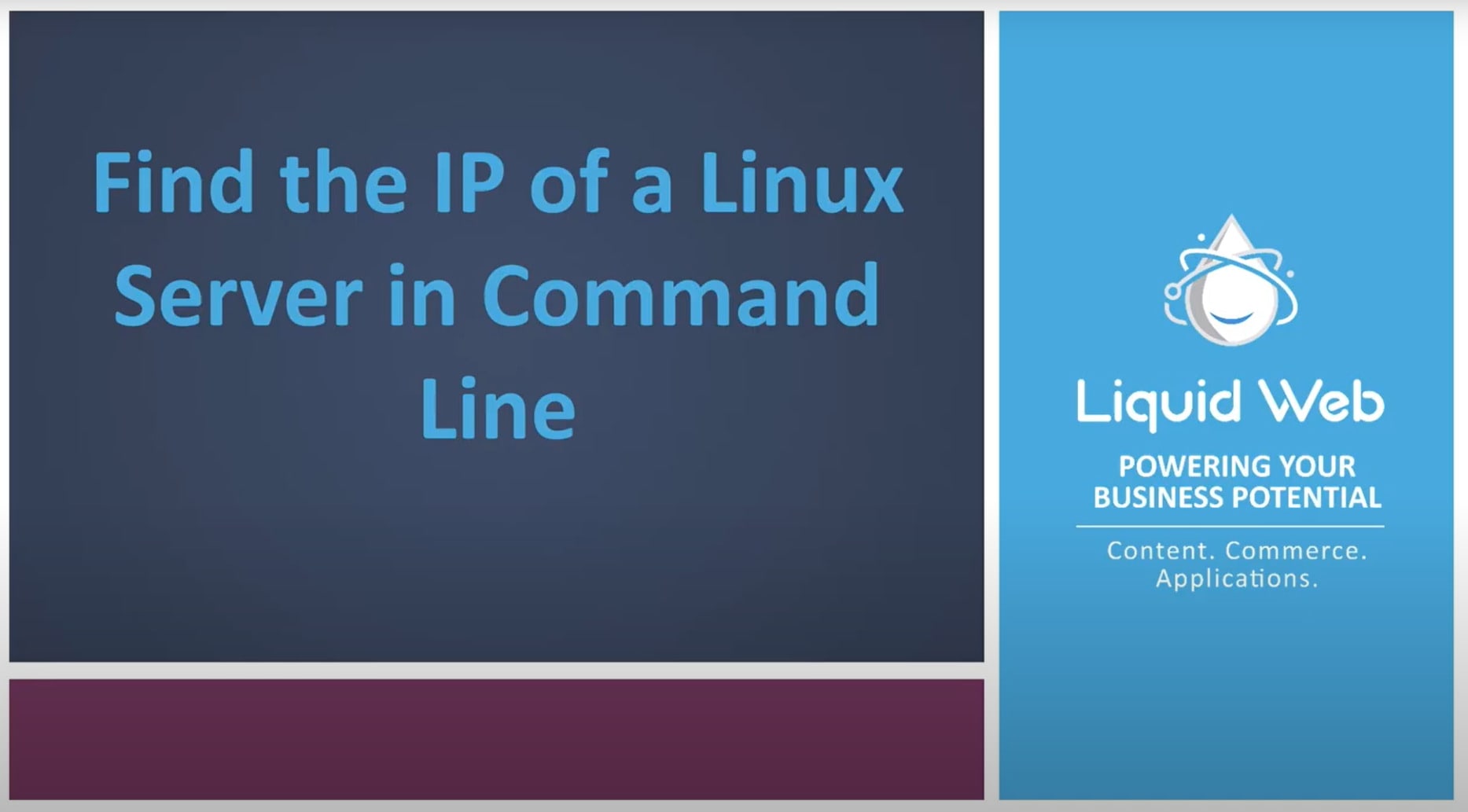 Find the IP of a Linux Server via the Command Line