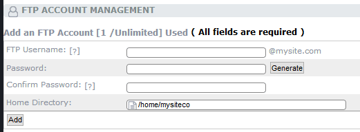 ftp-account-management