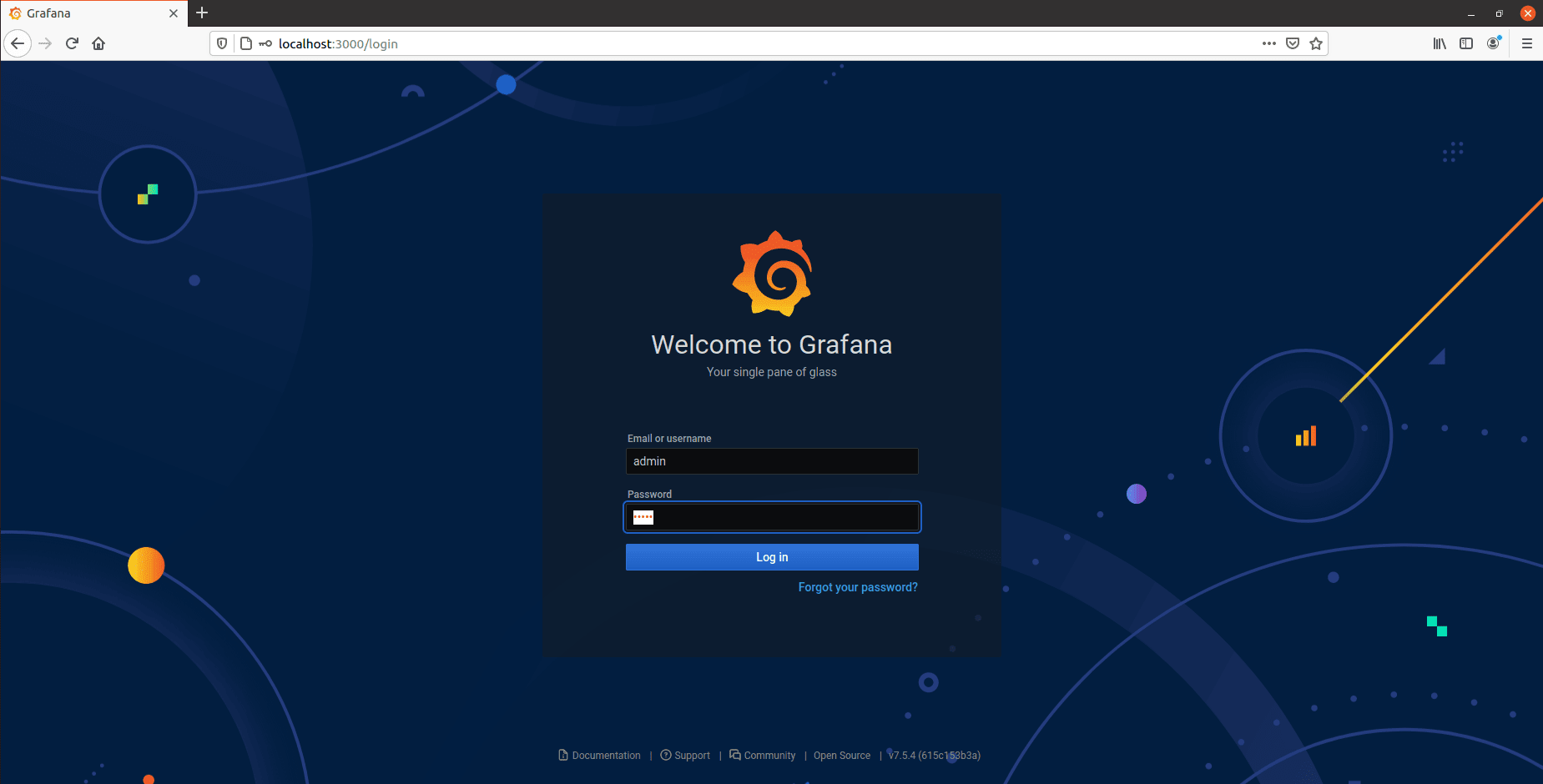 update-password-grafana