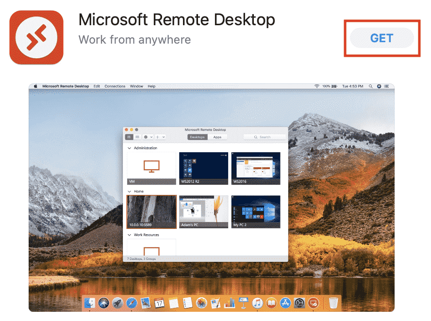 get a pc file to load using microsoft remote desktop for mac