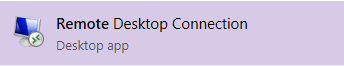 Remote Desktop file transfer — to access Remote Desktop Connection, click the Start button and search for Remote Desktop Connection. Along with the name, you see an icon of a computer monitor with green arrows.