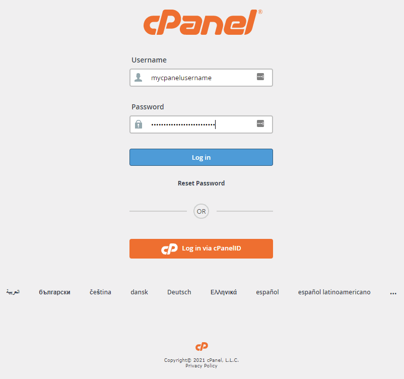 cpanel php downloading index page