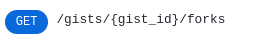 What is a GitHub gist? List GitHub gist Forks.