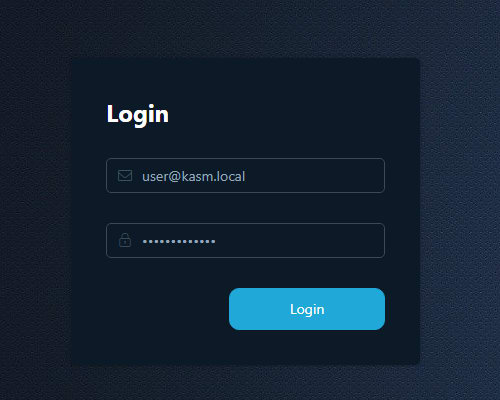 As mentioned in a previous step, you are going to the Kasm login URL at https://<your-server-ip>, but using your normal user credentials now.