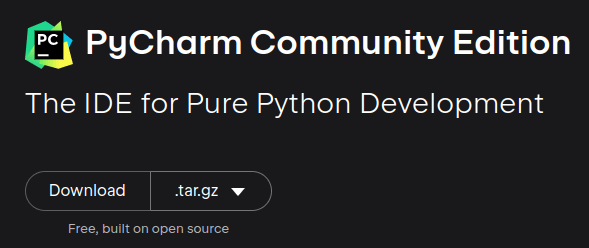 Part 1: How to Install PyCharm on Linux (AlmaLinux) with Tar. Take the steps below to install PyCharm on AlmaLinux using the tar archive. Go to the PyCharm Download page (Linux tab) and choose PyCharm Community Edition or PyCharm Professional Edition based on your requirements.