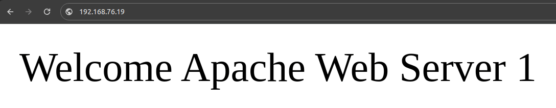 Installing and configuring HAProxy on Linux (AlmaLinux) — you will see your first backed server (Apache_Web_Server_1).