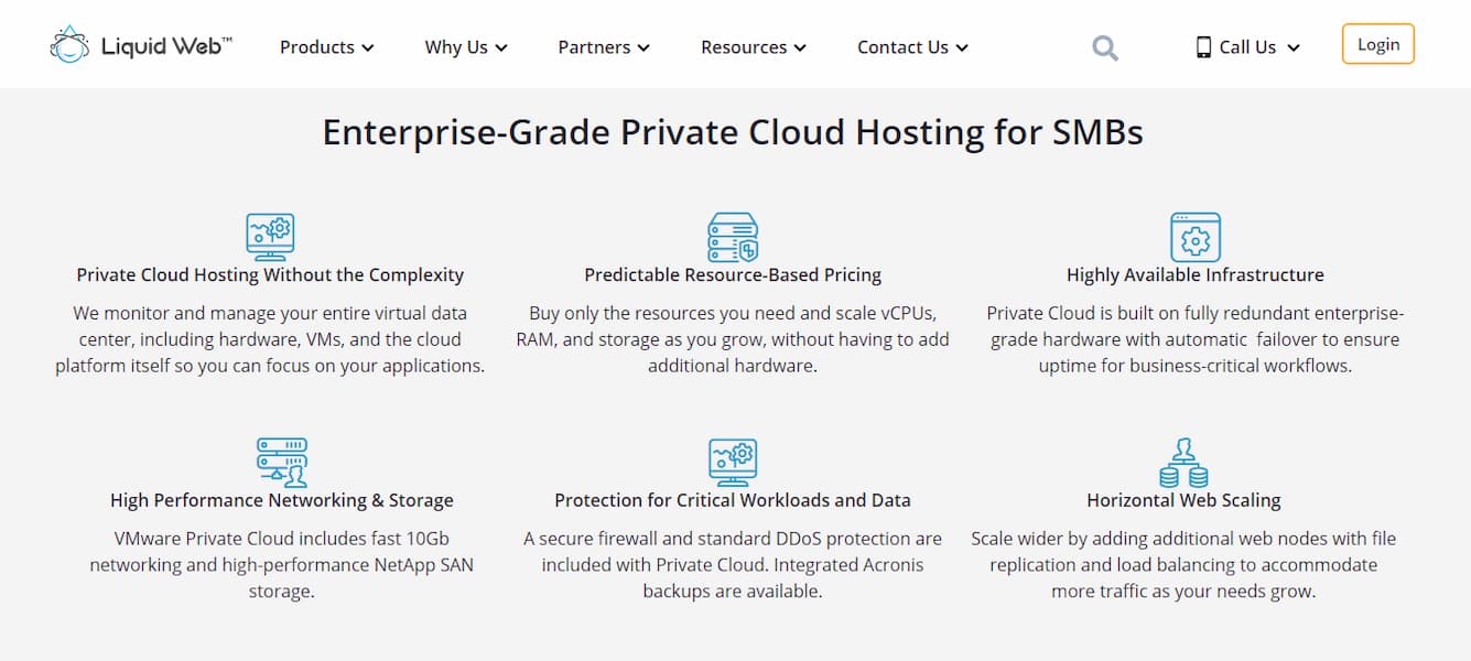 Private cloud security features from Liquid Web.