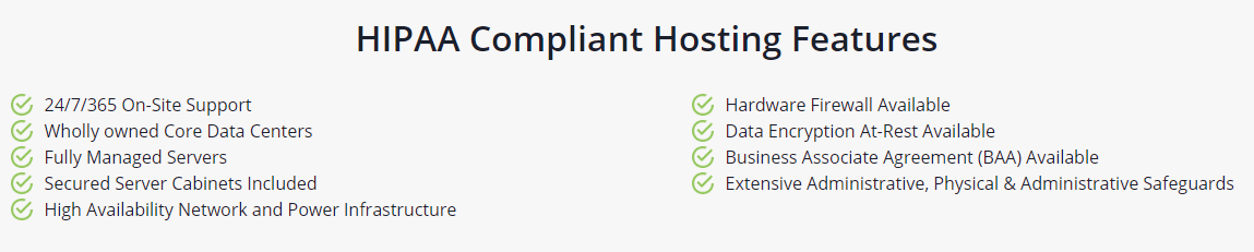 Liquid Web’s HIPAA-compliant hosting features.