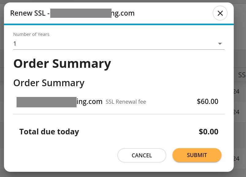 How to renew an SSL certificate (a paid SSL cert) — initiate renewal.