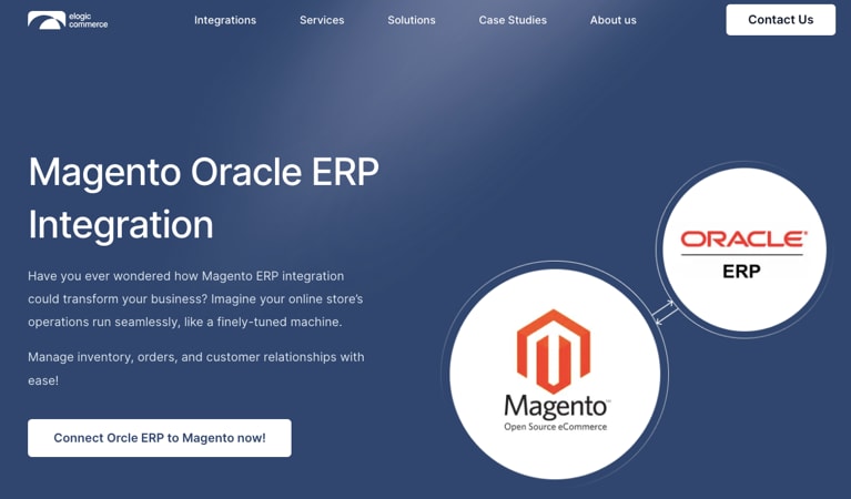 Elogic’s Magento Oracle ERP Integration is the best Magento ERP tool for streamlining order management processes.