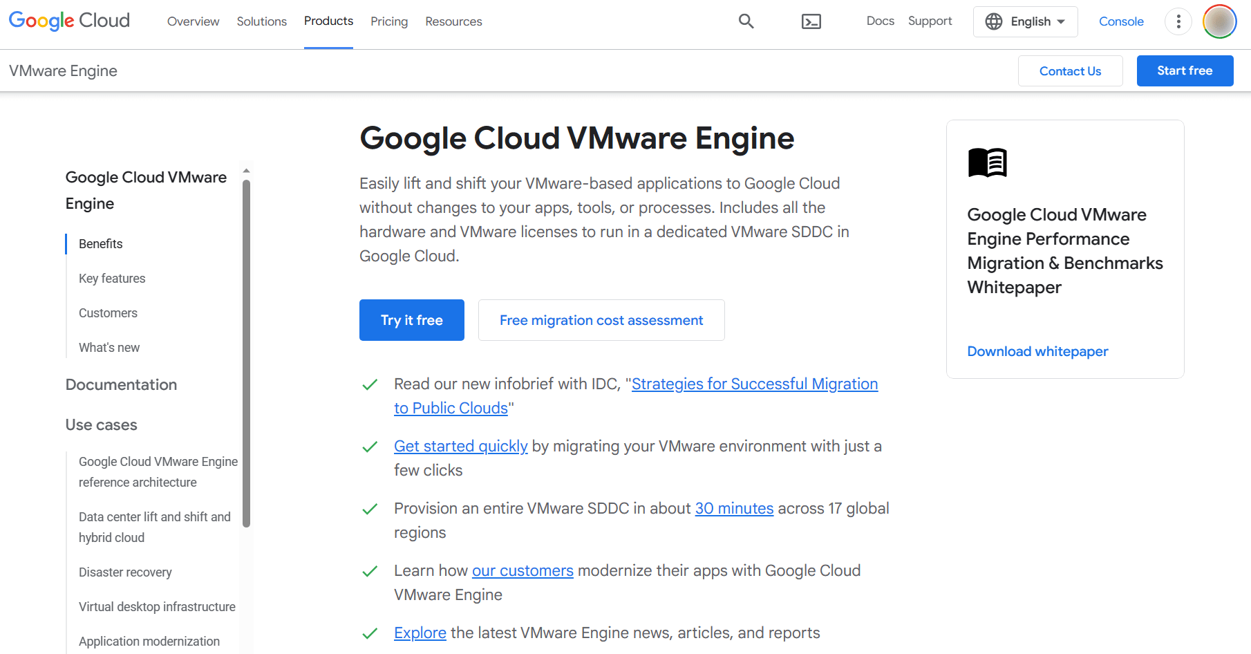 Google Cloud VMware Engine.