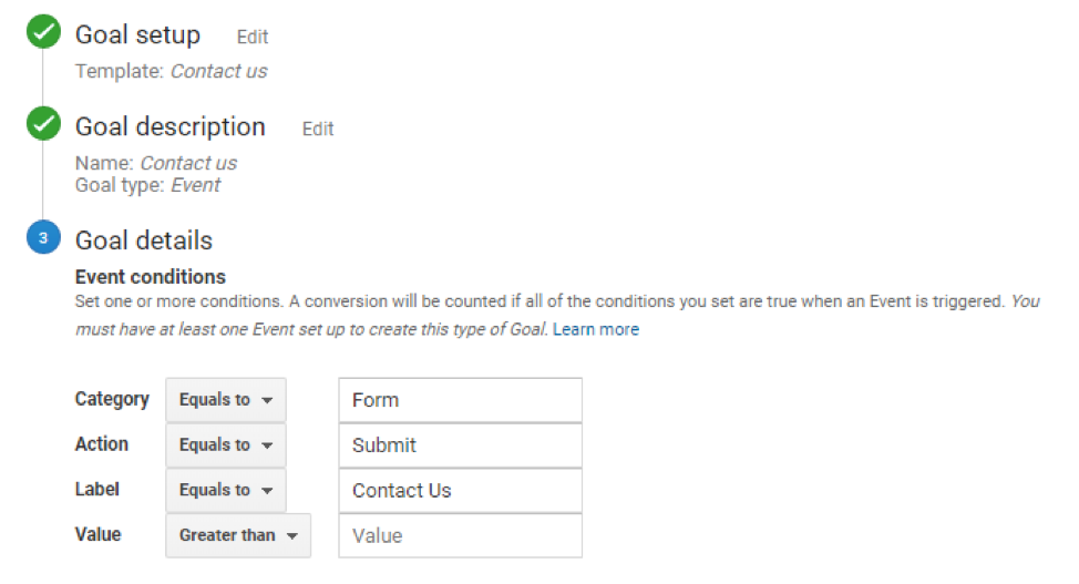 How to Set up a Form Submission Goal