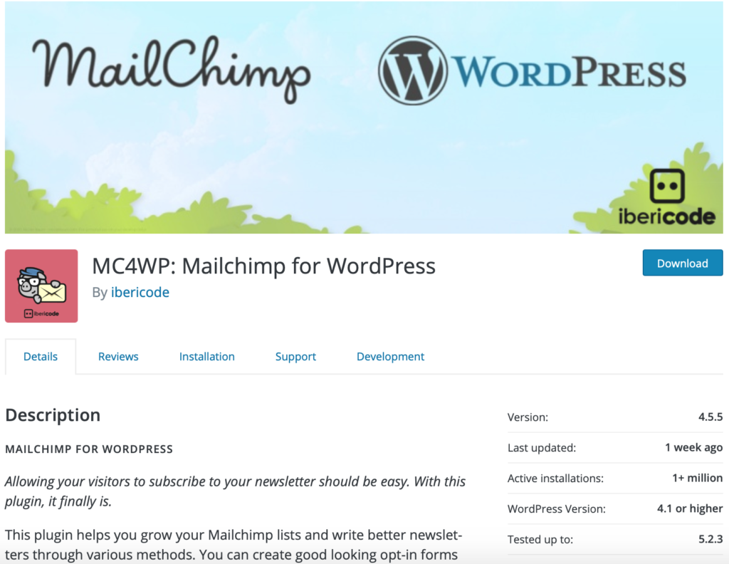 Mailchimp for WordPress