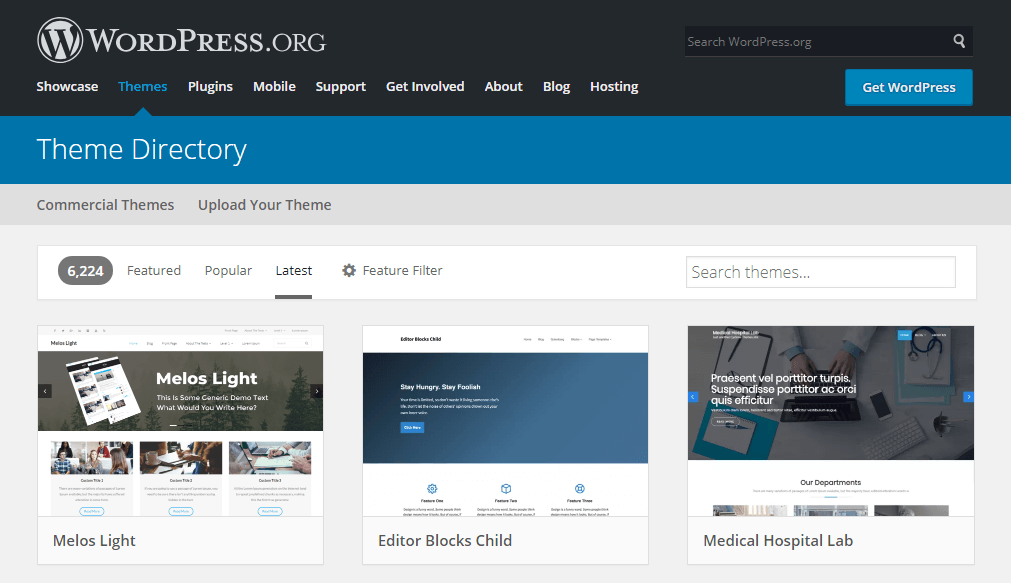 wordpress theme repository