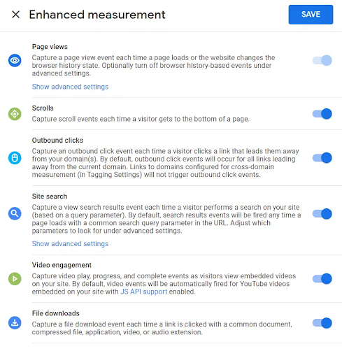 Enhanced Measurement Events