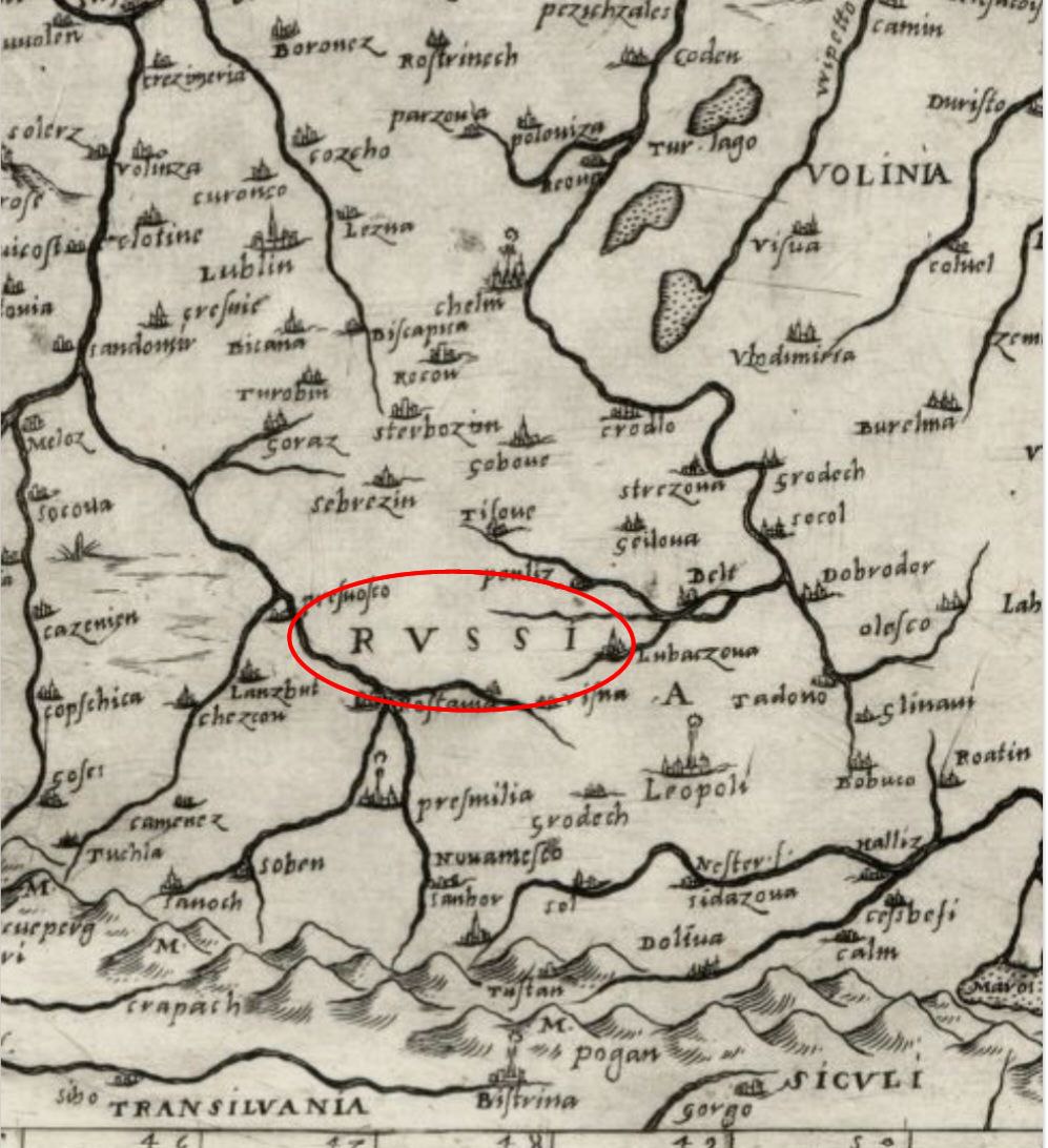 Il Disegno de Geografia Moderna del Regno di Polonia, e Parte del Ducado di Moscovia, con parte della Scandia , e parte de Suevia, con molte Regioni...