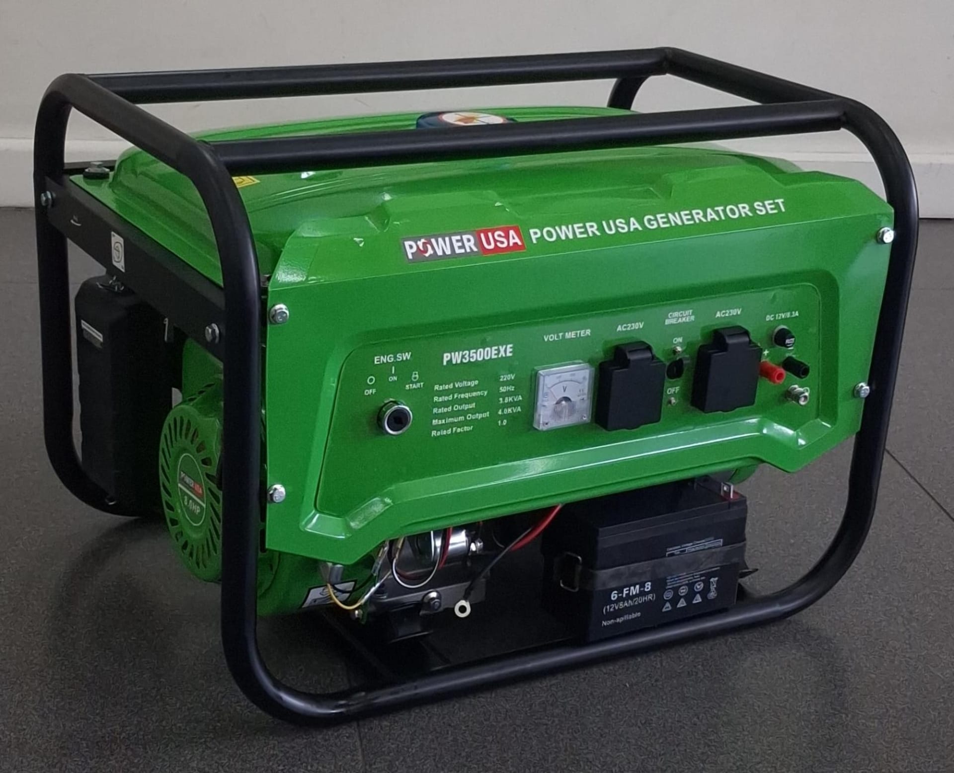 Power USA 5kVA Petrol Generator Key Start