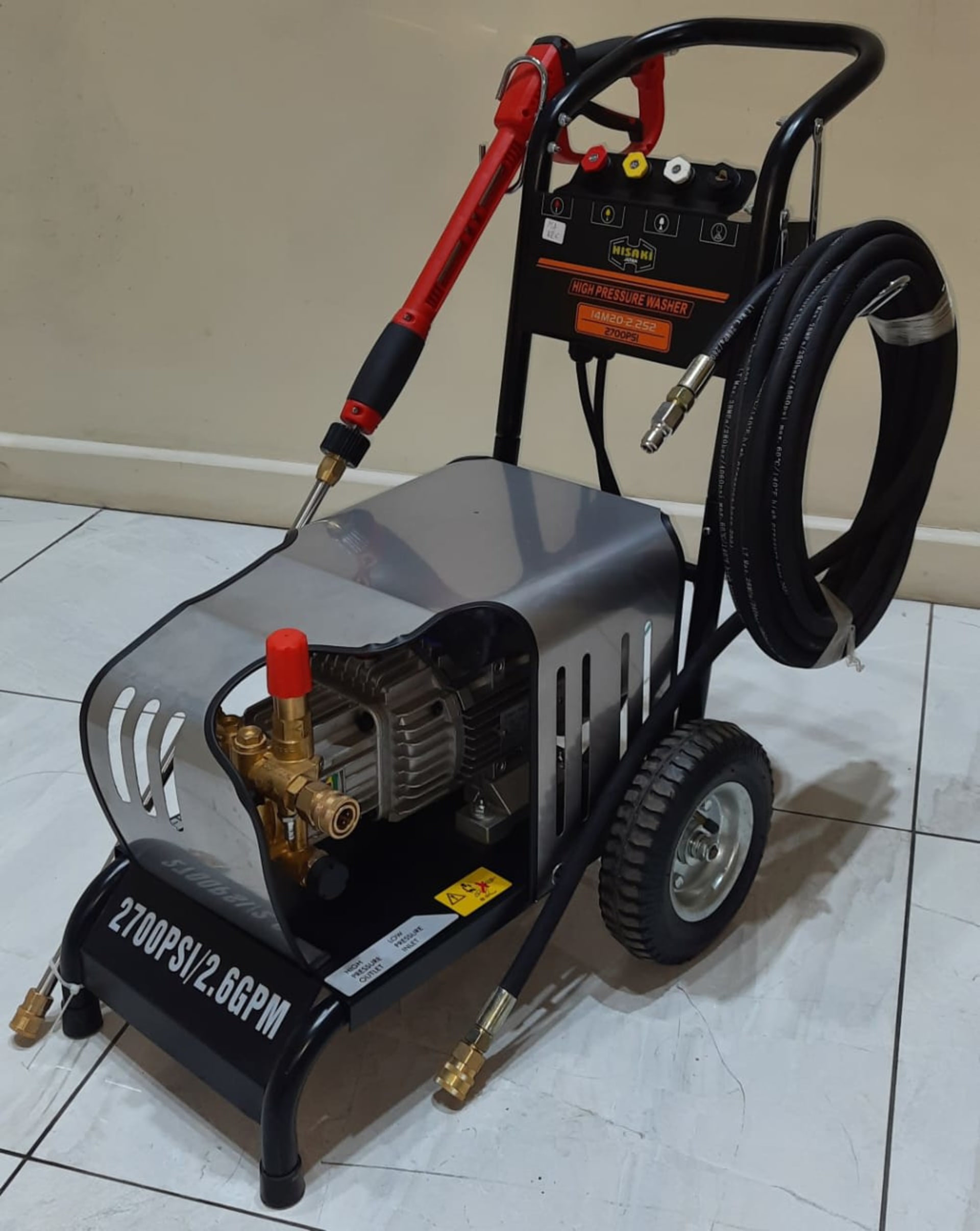 Hisaki Japan 3HP Electric High Pressure Washer – 2700 PSI (Single Phase)