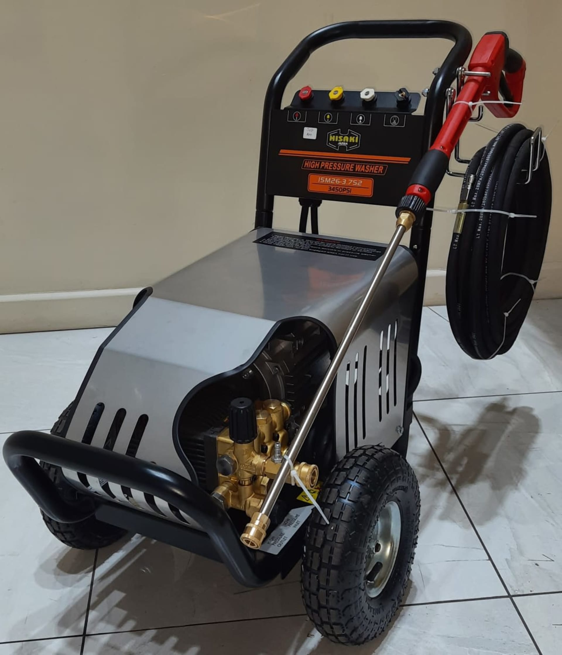 Hisaki Japan 5HP Electric High Pressure Washer – 3450 PSI (Single Phase)