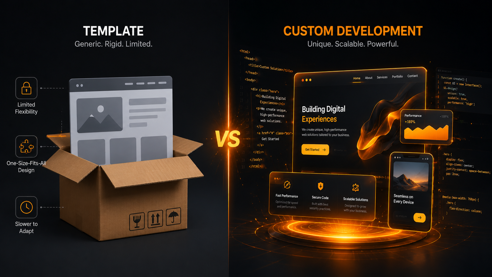 Custom Web Development vs. Templates: Which is Better for Business?