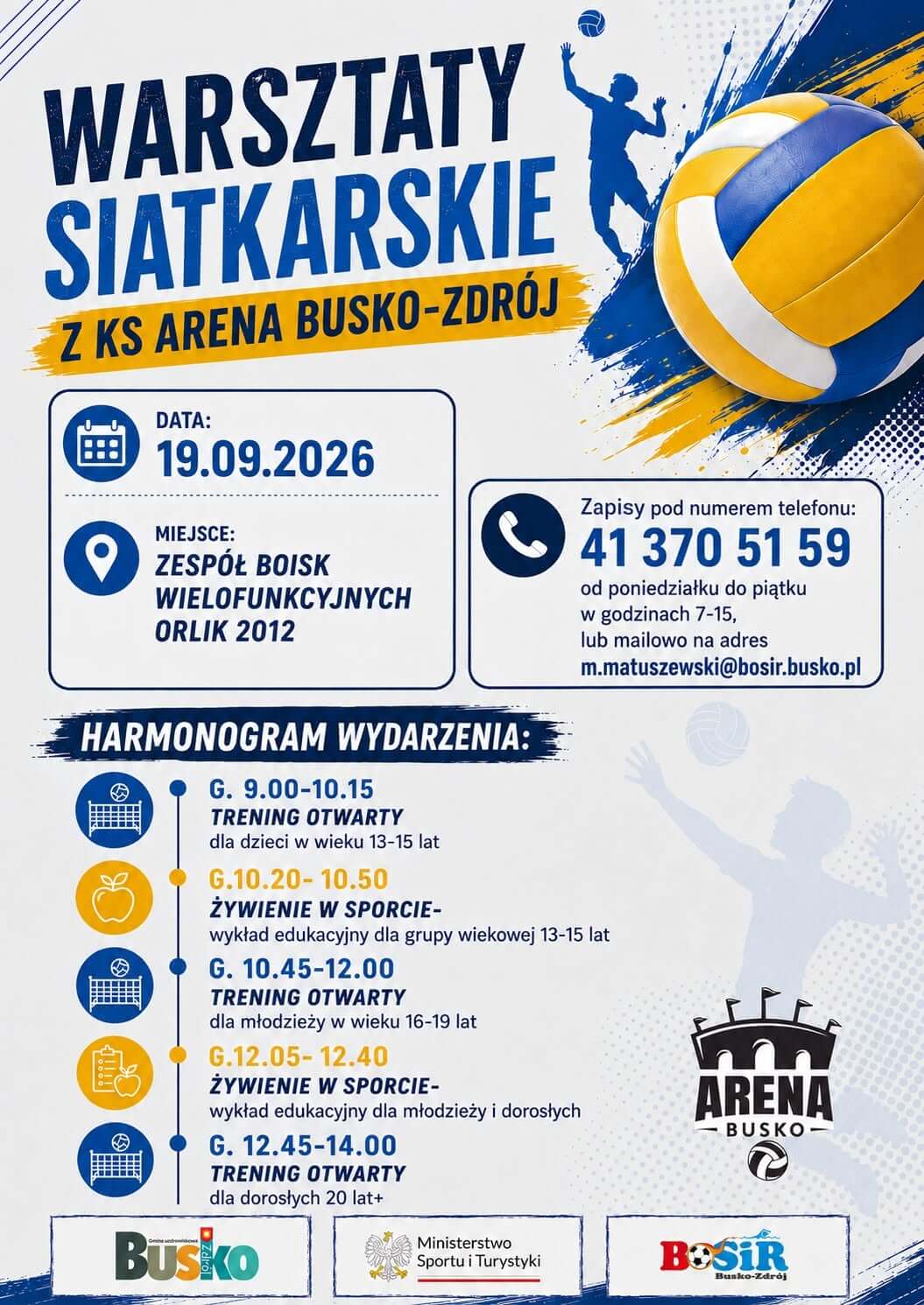 Warsztaty Siatkarskie z KS Arena Busko-Zdrój