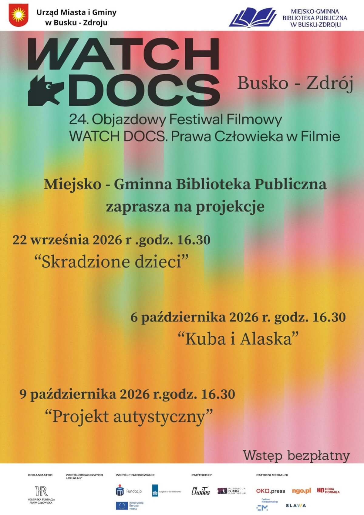 24. Objazdowy Festiwal Filmowy WATCH DOCS 24. Objazdowy Festiwal Filmowy WATCH DOCS