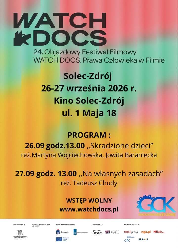 watch docs 24. Objazdowy Festiwal Filmowy WATCH DOCS. Prawa Człowieka w Filmie