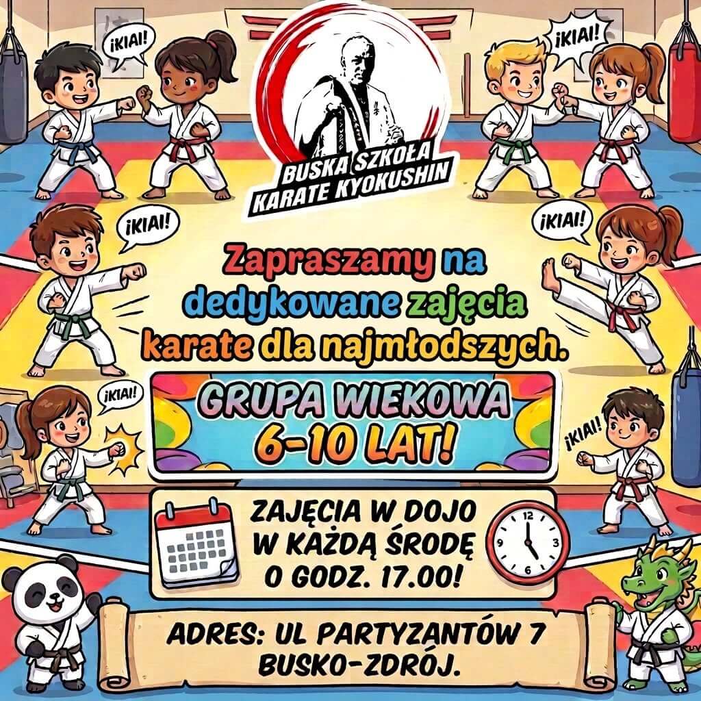 Karate dla najmłodszych w Busku-Zdroju. Ruszają zajęcia dla dzieci