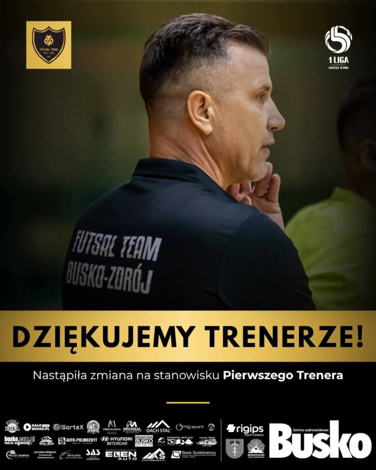 Wiesław Francuz odchodzi z Futsal Team Busko-Zdrój. Klub żegna trenera