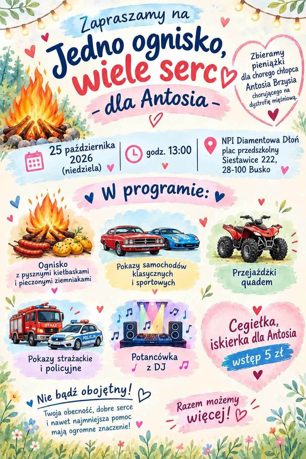 Jedno ognisko, wiele serc – dla Antosia
