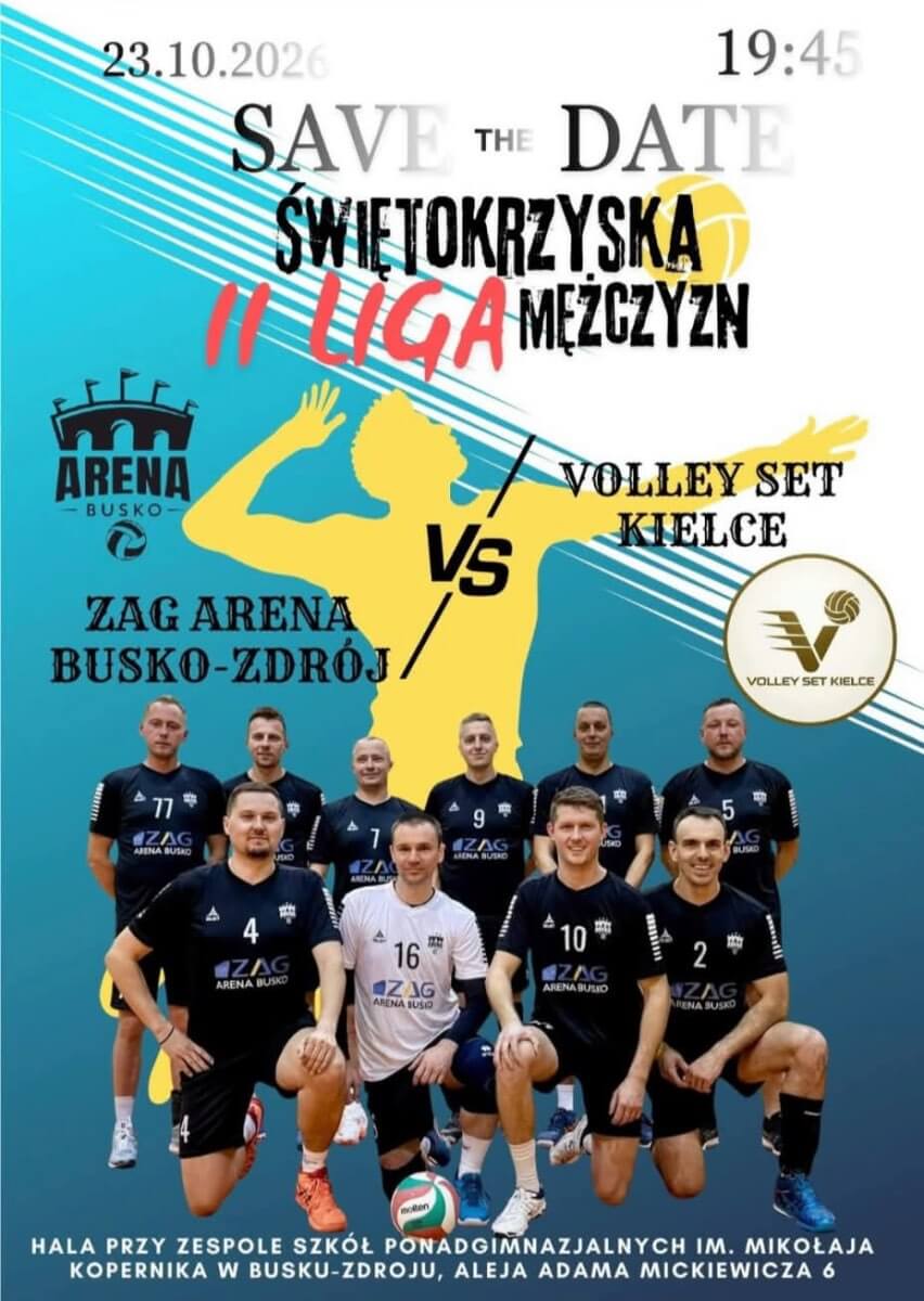ZAG Arena Busko-Zdrój – Volley Set Kielce ZAG Arena Busko-Zdrój – Volley Set Kielce