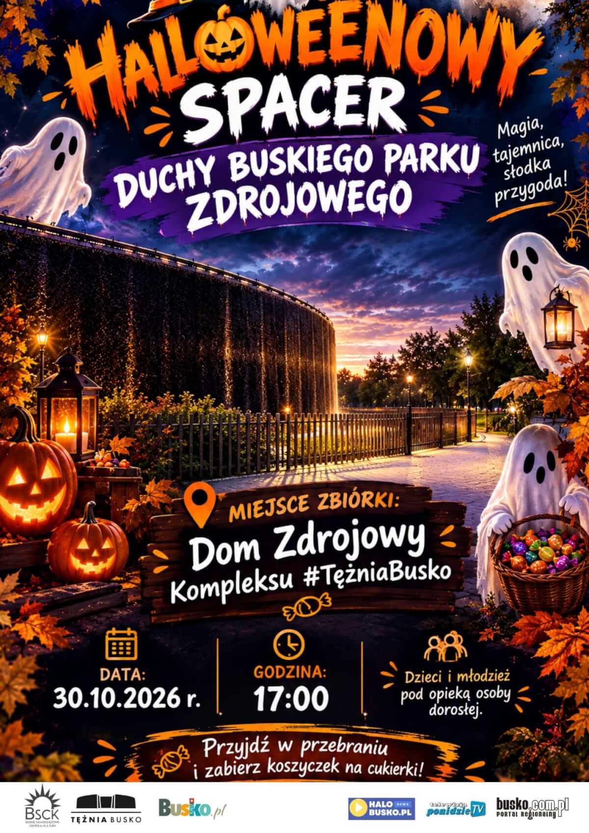 Halloweenowy Spacer – Duchy Buskiego Parku Zdrojowego