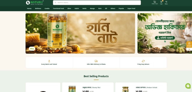 Organic Food Selling website