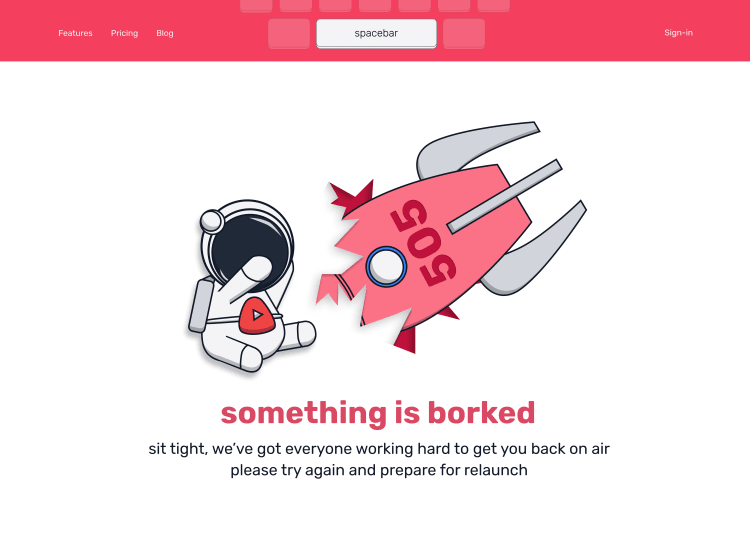 500 Error Page