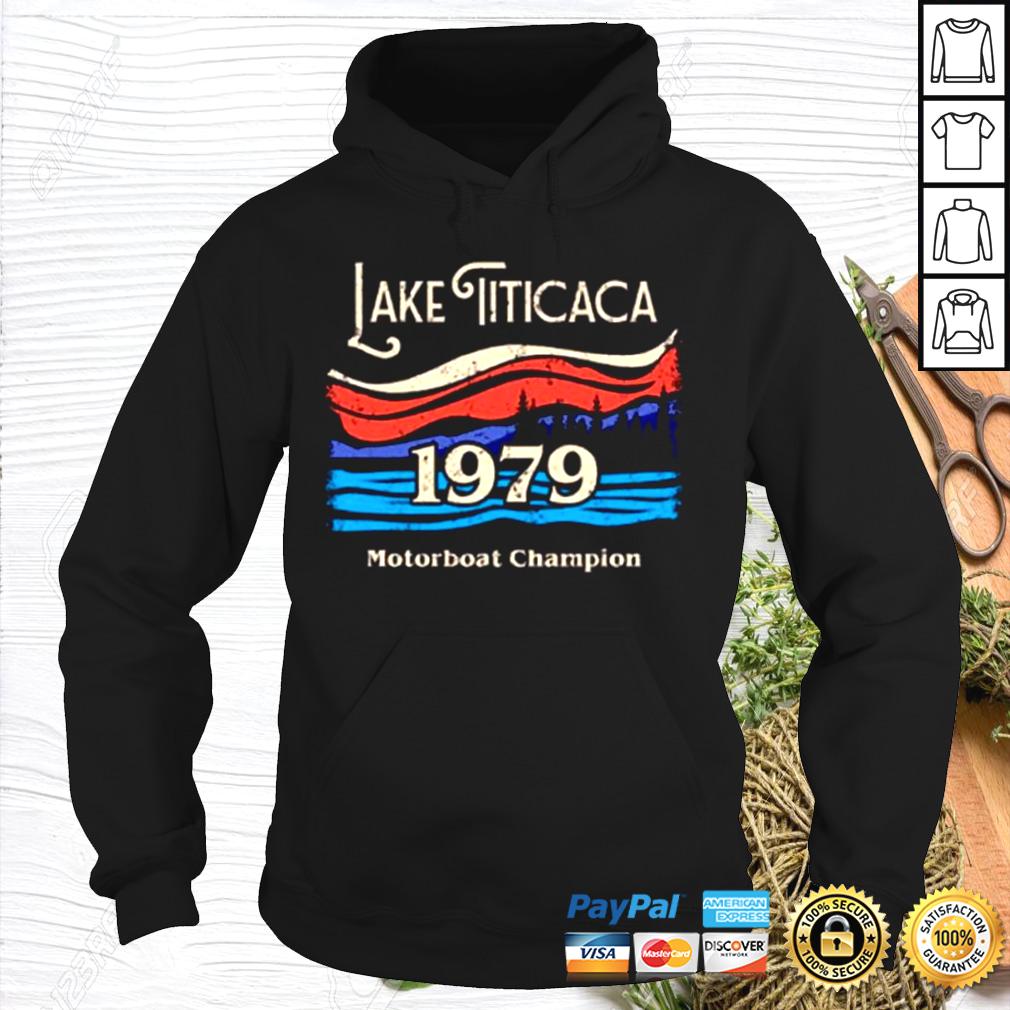 lake titicaca motorboat champion t shirt