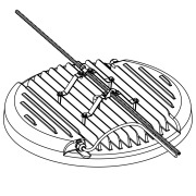 CL4545 Brakett for horisontal wire 2 stk. 