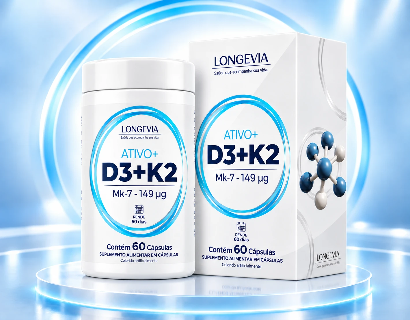 Ativo+ D3+K2 Longevia