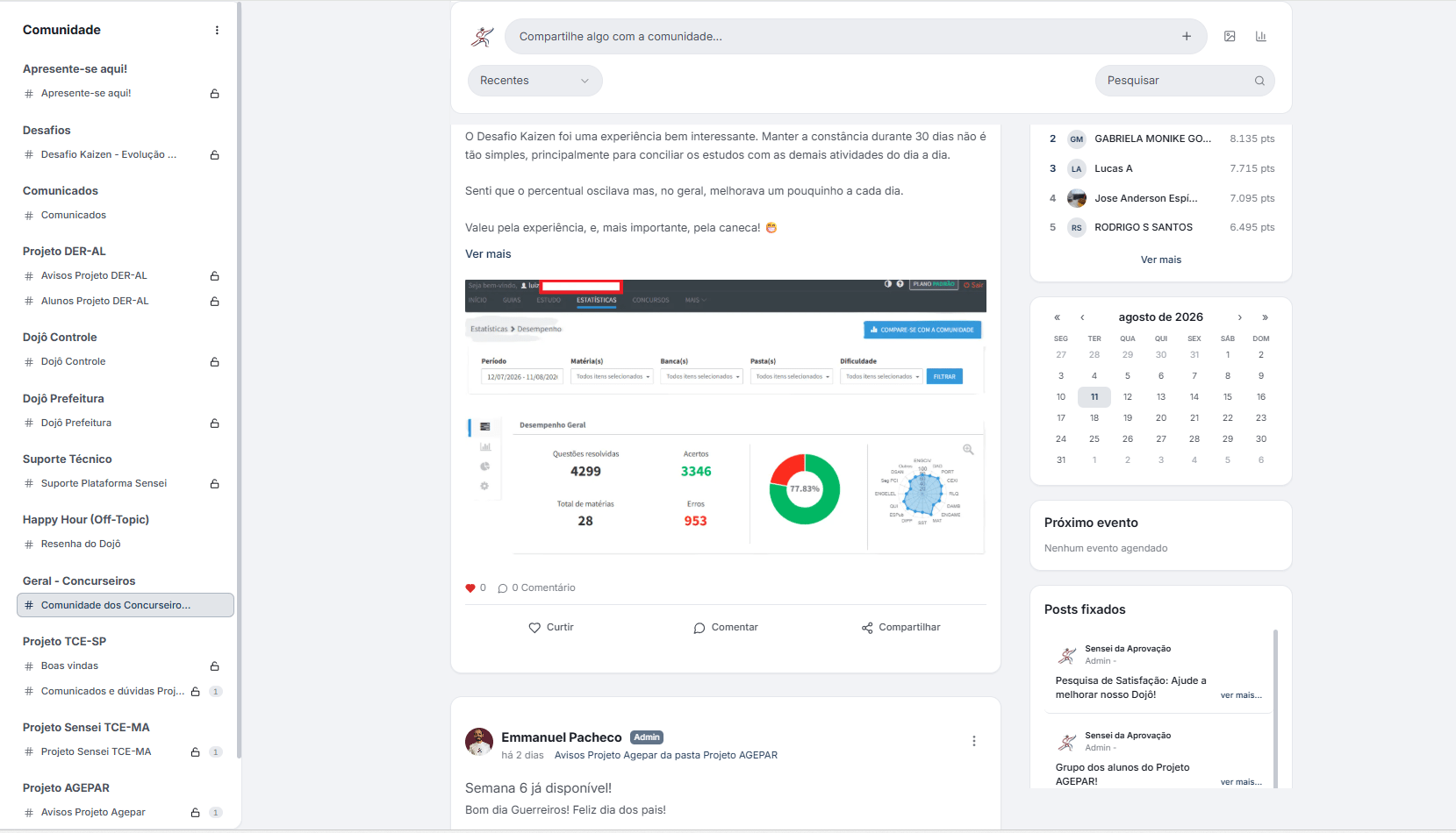 Interface da Plataforma 1
