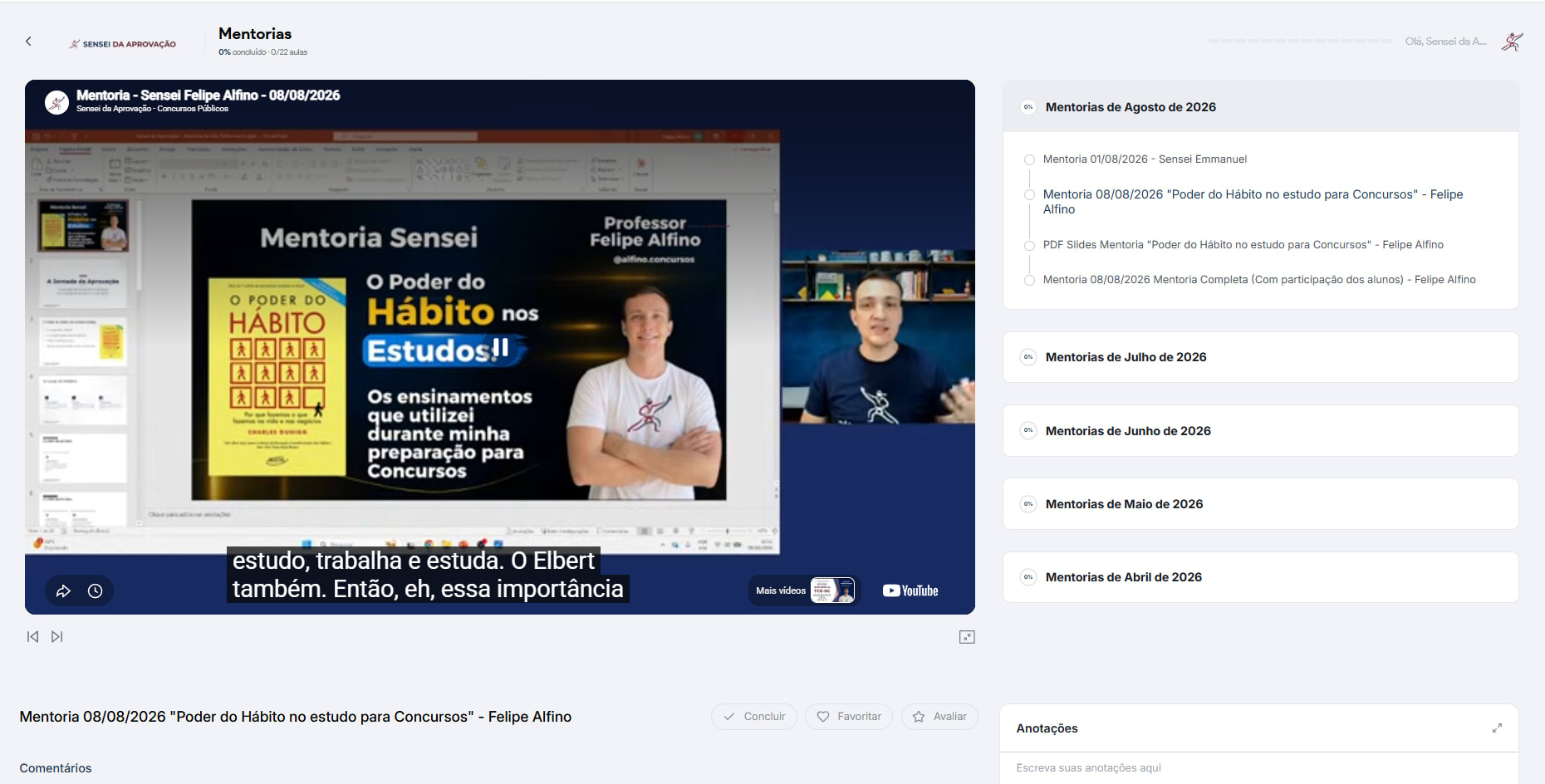 Interface da Plataforma 4